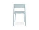 Chaise intérieur / extérieur empilable TROPICAL en matière plastique bleu pastel