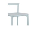 Chaise intérieur / extérieur empilable TROPICAL en matière plastique bleu pastel