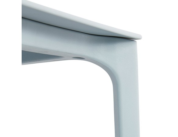 Chaise intérieur / extérieur empilable TROPICAL en matière plastique bleu pastel