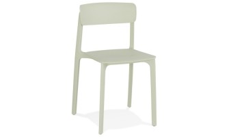 CH03470LE 5420072090948 Chaise intérieur / extérieur empilable TROPICAL en matière plastique vert pastel