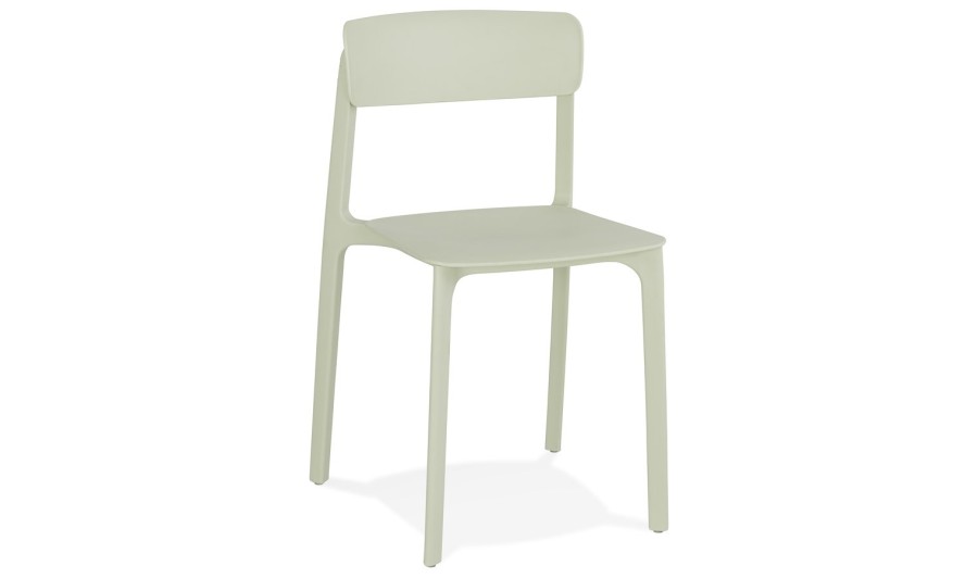 CH03470LE 5420072090948 Chaise intérieur / extérieur empilable TROPICAL en matière plastique vert pastel CH03470LE 5420072090948 Chaise intérieur / extérieur empilable TROPICAL en matière plastique vert pastel