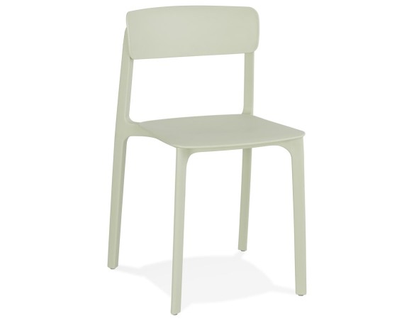 CH03470LE 5420072090948 Chaise intérieur / extérieur empilable TROPICAL en matière plastique vert pastel
