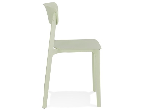 Chaise intérieur / extérieur empilable TROPICAL en matière plastique vert pastel
