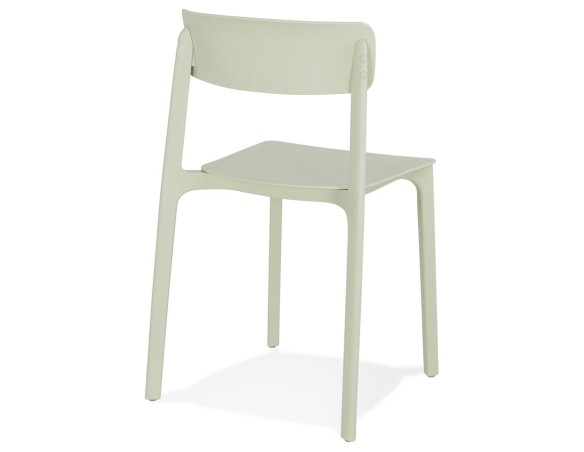Chaise intérieur / extérieur empilable TROPICAL en matière plastique vert pastel