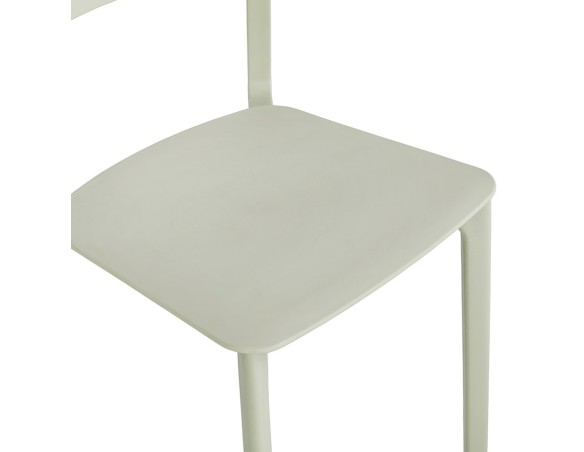 Chaise intérieur / extérieur empilable TROPICAL en matière plastique vert pastel
