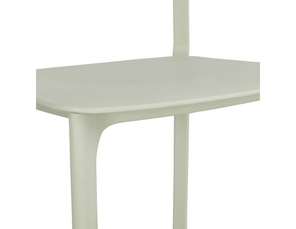 Chaise intérieur / extérieur empilable TROPICAL en matière plastique vert pastel