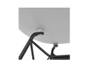 Chaise design GAUDY grise style industriel avec pied en métal noir