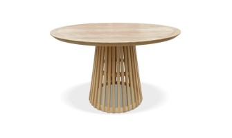 DT03490NA 5404028349205 Table à manger ronde PERI en bois naturel - ø 120 cm