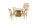 Table à manger ronde PERI en bois naturel - ø 120 cm