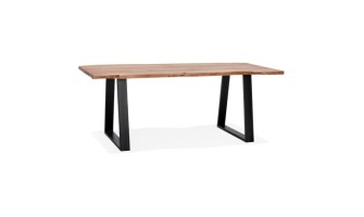 DT01410NABL 5420072087207 Table de salle à manger style industriel RAFA en bois massif et métal - 200x95 cm