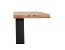 Table de salle à manger style industriel RAFA en bois massif et métal - 200x95 cm