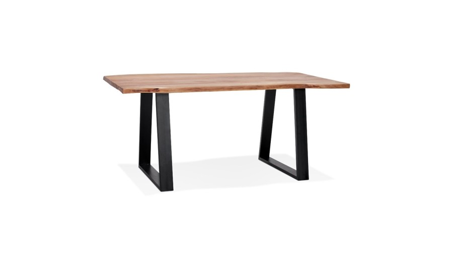 DT02310NABL 5404028304723 Table de salle à manger style industriel RAFA en bois massif et métal - 160x90 cm DT02310NABL 5404028304723 Table de salle à manger style industriel RAFA en bois massif et métal - 160x90 cm