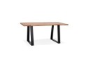 DT02310NABL 5404028304723 Table de salle à manger style industriel RAFA en bois massif et métal - 160x90 cm
