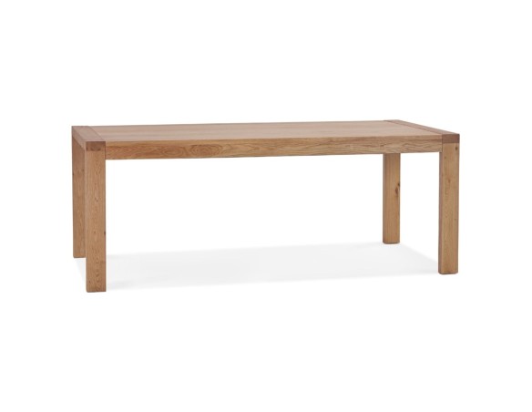 Table de salle à manger extensible EXTENSA en Chêne massif - 200(280)x100 cm