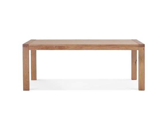 Table de salle à manger extensible EXTENSA en Chêne massif - 200(280)x100 cm