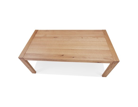 Table de salle à manger extensible EXTENSA en Chêne massif - 200(280)x100 cm