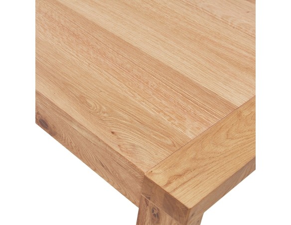 Table de salle à manger extensible EXTENSA en Chêne massif - 200(280)x100 cm