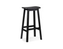 BS06620BL 5404028340035 Tabouret de bar design DUMAS en bois noir