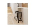 Tabouret de bar design DUMAS en bois noir