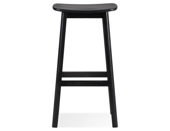 Tabouret de bar design DUMAS en bois noir