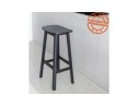 Tabouret de bar design DUMAS en bois noir