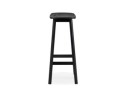 Tabouret de bar design DUMAS en bois noir