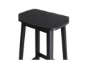 Tabouret de bar design DUMAS en bois noir
