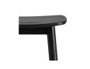 Tabouret de bar design DUMAS en bois noir