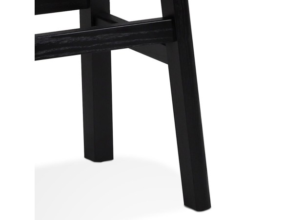 Tabouret de bar design DUMAS en bois noir
