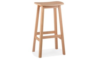 BS06630NA 5404028340059 Tabouret de bar design DUMAS en bois finition naturelle
