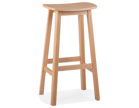 BS06630NA 5404028340059 Tabouret de bar design DUMAS en bois finition naturelle