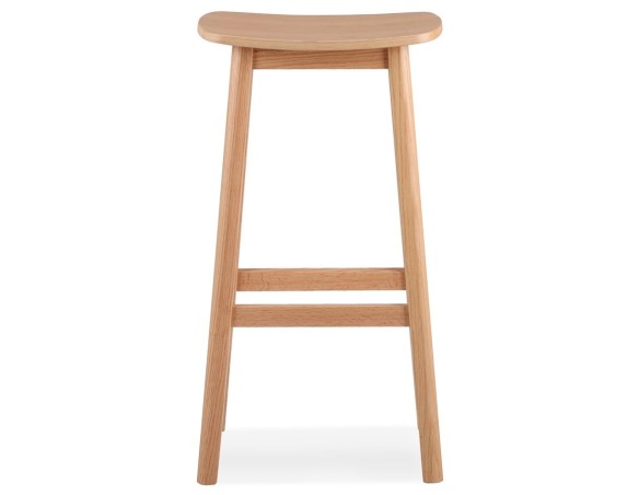 Tabouret de bar design DUMAS en bois finition naturelle