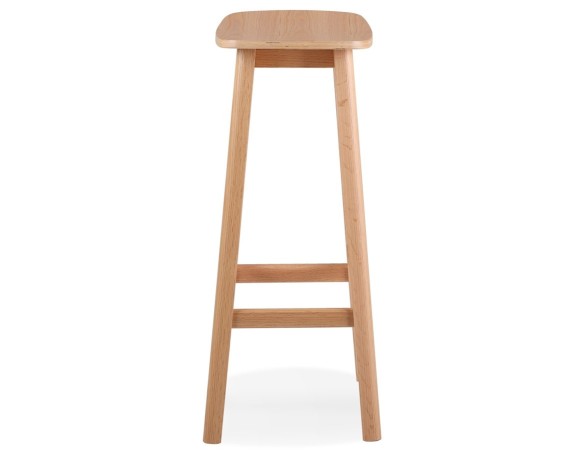 Tabouret de bar design DUMAS en bois finition naturelle