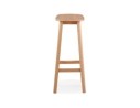 Tabouret de bar design DUMAS en bois finition naturelle