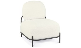 CH05350BE 5404028352717 Fauteuil ORSO LOUNGE en tissu bouloché beige