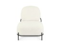Fauteuil ORSO LOUNGE en tissu bouloché beige