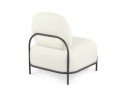 Fauteuil ORSO LOUNGE en tissu bouloché beige