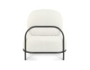 Fauteuil ORSO LOUNGE en tissu bouloché beige