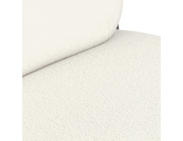 Fauteuil ORSO LOUNGE en tissu bouloché beige
