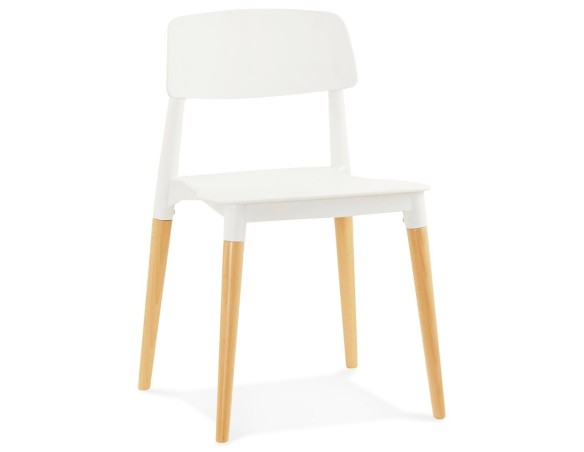 CH01180WH 5420072033815 Chaise moderne TRENDY blanche style scandinave