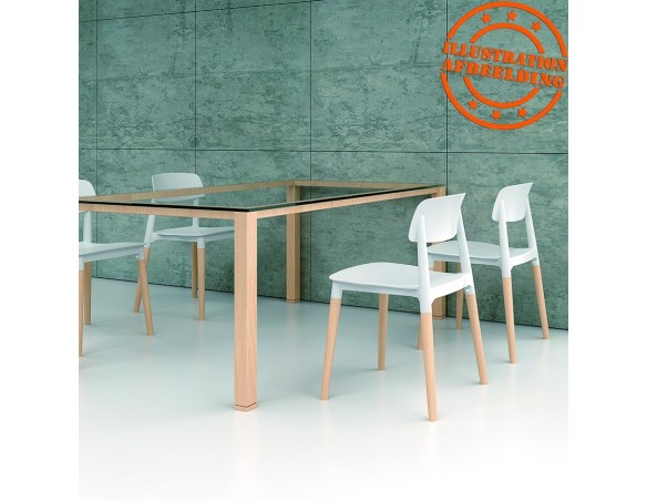 Chaise moderne TRENDY blanche style scandinave
