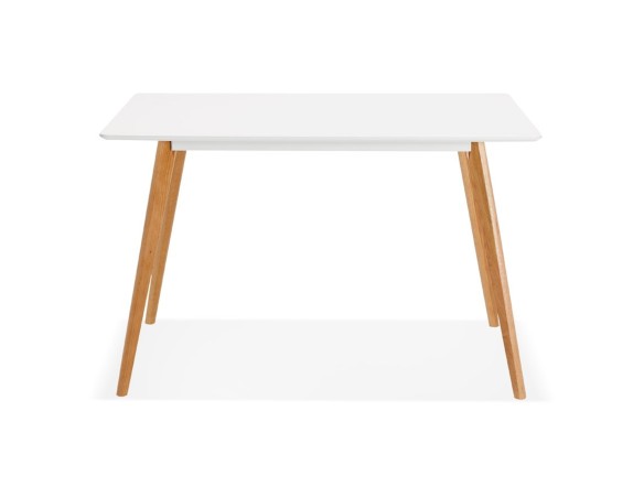 Petite table / bureau design MARIUS blanche style scandinave - 120x80 cm