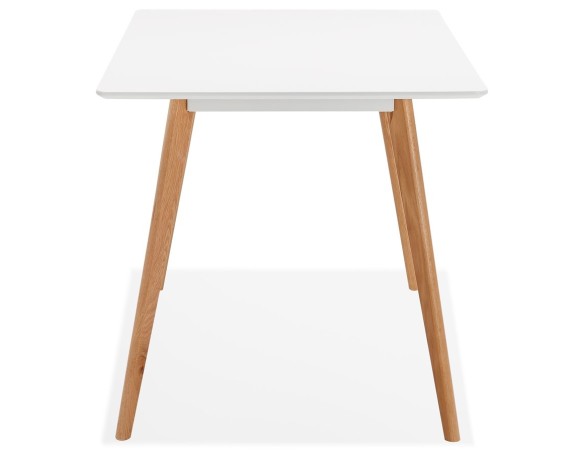 Petite table / bureau design MARIUS blanche style scandinave - 120x80 cm