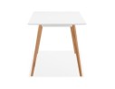 Petite table / bureau design MARIUS blanche style scandinave - 120x80 cm
