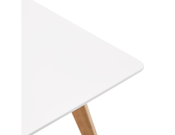 Petite table / bureau design MARIUS blanche style scandinave - 120x80 cm