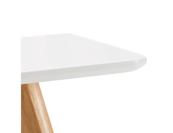 Petite table / bureau design MARIUS blanche style scandinave - 120x80 cm
