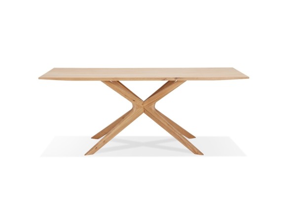 Table de salle à manger MANITOU en chêne massif - 195x95 cm