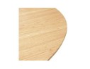 Table de salle à manger ronde LULU en bois finition naturelle et métal noir - à120 cm