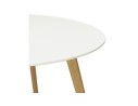 Table de cuisine ronde MIDY blanche style scandinave - ø 90 cm