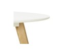 Table de cuisine ronde MIDY blanche style scandinave - ø 90 cm